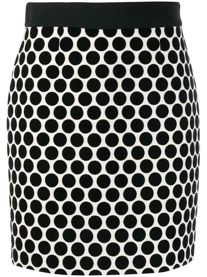 Fausto Puglisi Dotted Fitted Skirt - Black