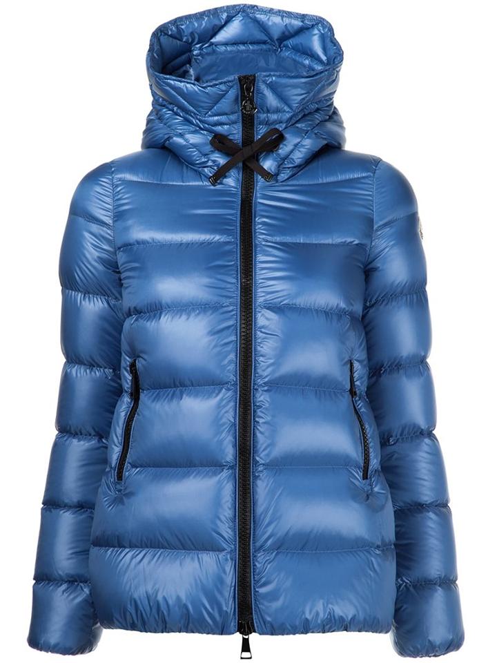 Moncler 'serinde' Padded Jacket, Women's, Size: 1, Blue, Nylon/goose Down