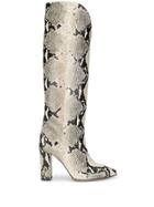 Paris Texas Snakeskin Knee-high Boots - Neutrals