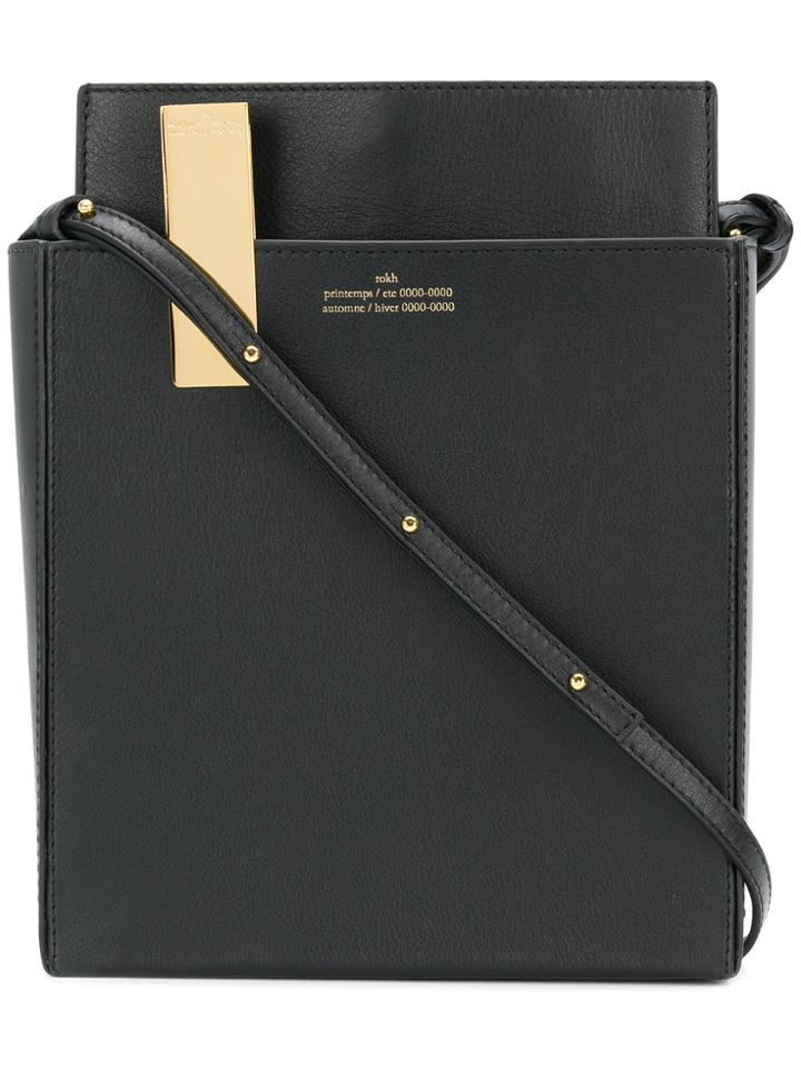 Rokh Folder Shoulder Bag - Black