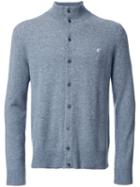 Loveless High Neck Cardigan, Men's, Size: 2, Grey, Cashmere