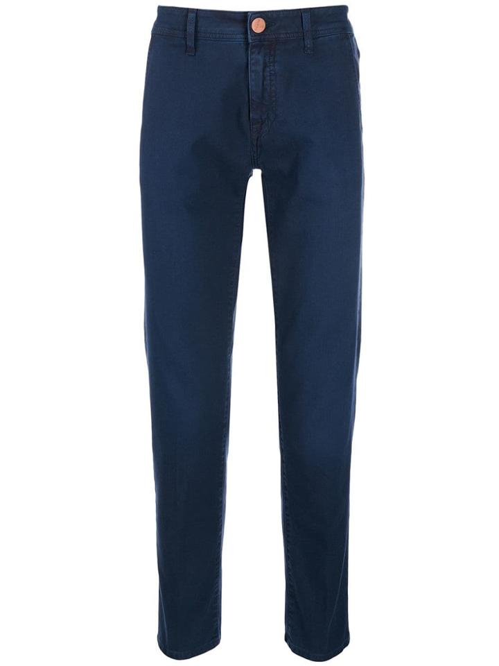 Barba Slim Fit Chinos - Blue