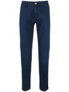 Barba Slim Fit Chinos - Blue
