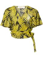 Vera Wang Drawstring Sleeve Blouse - Black