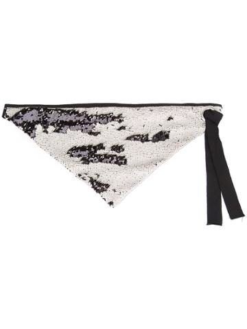 Judson Harmon Sequin Bandana - Metallic