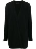 Theory Open Front Cashmere Cardigan - Black
