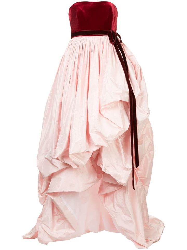 Oscar De La Renta Two-tone Ruffle Dress - Pink & Purple