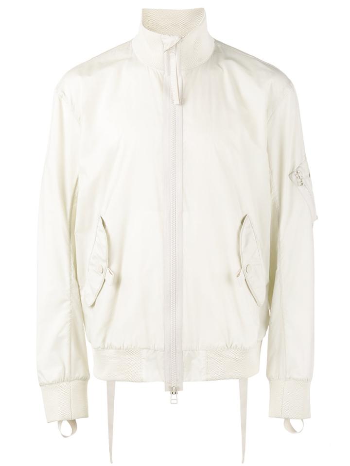 Helmut Lang Strap Detail Bomber Jacket - Nude & Neutrals