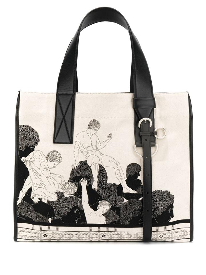 Cédric Charlier Printed Tote Bag - Neutrals