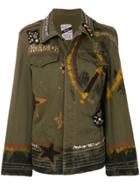 History Repeats Customised Military Jacket - Green