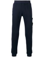 Stone Island Patch Pocket Track Pants, Men's, Size: Medium, Blue, Cotton