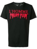 Philipp Plein Red Logo T-shirt - Black
