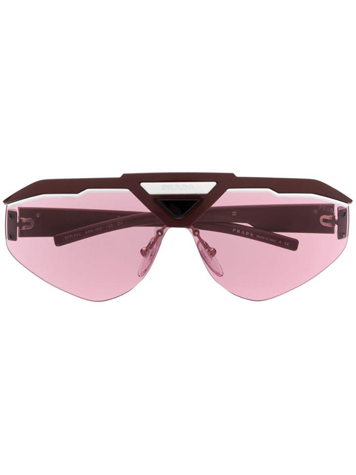 Prada Eyewear Sport Style Sunglasses - Red