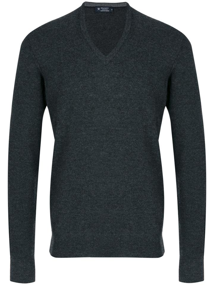 Hackett V-neck Jumper - Grey