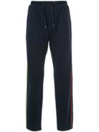 Ports V Drawstring Track Trousers - Blue