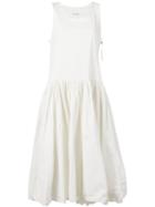 Rundholz - Sleeveless Rear Print Dress - Women - Cotton - S, White, Cotton
