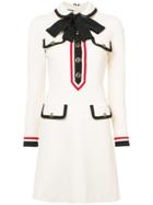 Gucci Jersey Dress With Bow - White