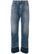 Twin-set Contrast Colour Boyfriend Jeans - Blue