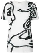 Moncler Painterly Print T-shirt - White