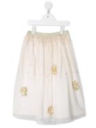 Billieblush Tulle Beaded Petticoat Skirt - White