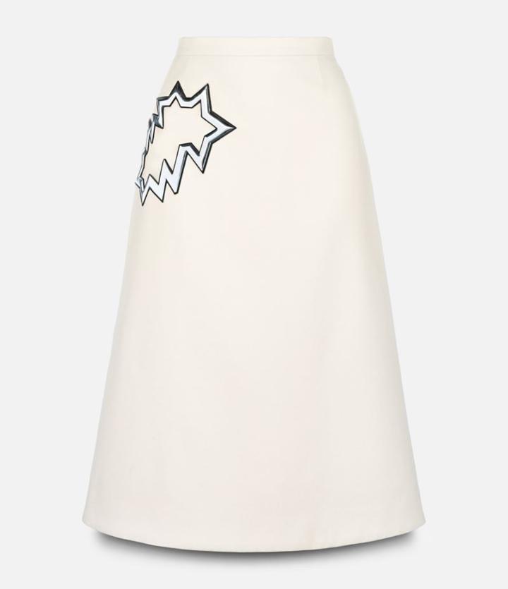 Christopher Kane Midi Skirt With Smash Motif