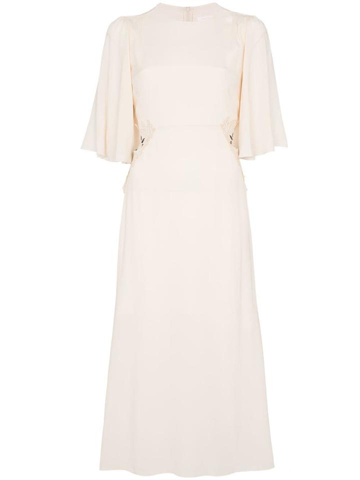 See By Chloé Lace Panel Midi-dress - Neutrals