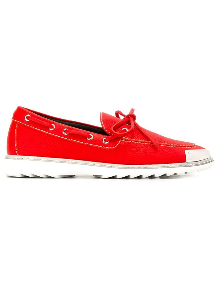 Giuseppe Zanotti Design Metal Toe Loafers