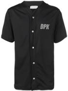 Paura Plain Baseball Shirt - Black