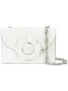 Oscar De La Renta Floral Shoulder Bag - White