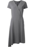 Joseph Asymmetric Dress, Women's, Size: 42, Grey, Acetate/polyester