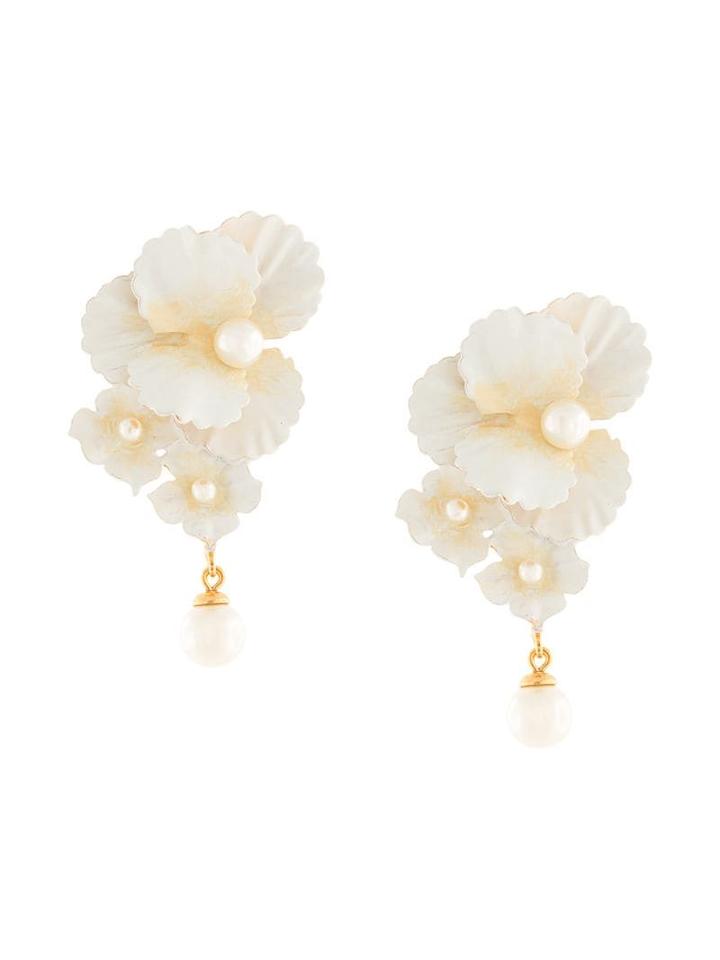 Jennifer Behr Sadira Floral Earrings - Gold