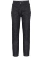 A Plan Application High-waisted Straight Leg Jeans - Blue