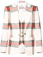 Vivienne Westwood Tartan Blazer With Waistcoat - Nude & Neutrals