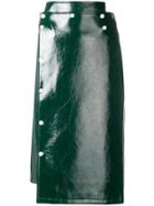Eudon Choi Vinyl Pencil Skirt - Green