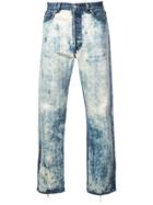 Maison Mihara Yasuhiro Straight-cut Washed Jeans - Blue
