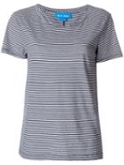 Mih Jeans - Scoop-neck Striped T-shirt - Women - Cotton - S, Blue, Cotton