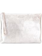 Lanvin Laminated Effect Pouchette, Women's, Grey