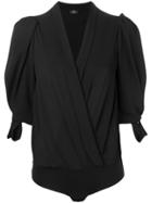 Elisabetta Franchi V-neck Blouse - Black