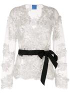 Macgraw Greta Crossover Blouse - White