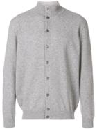 Cenere Gb High Neck Buttoned Cardigan - Grey