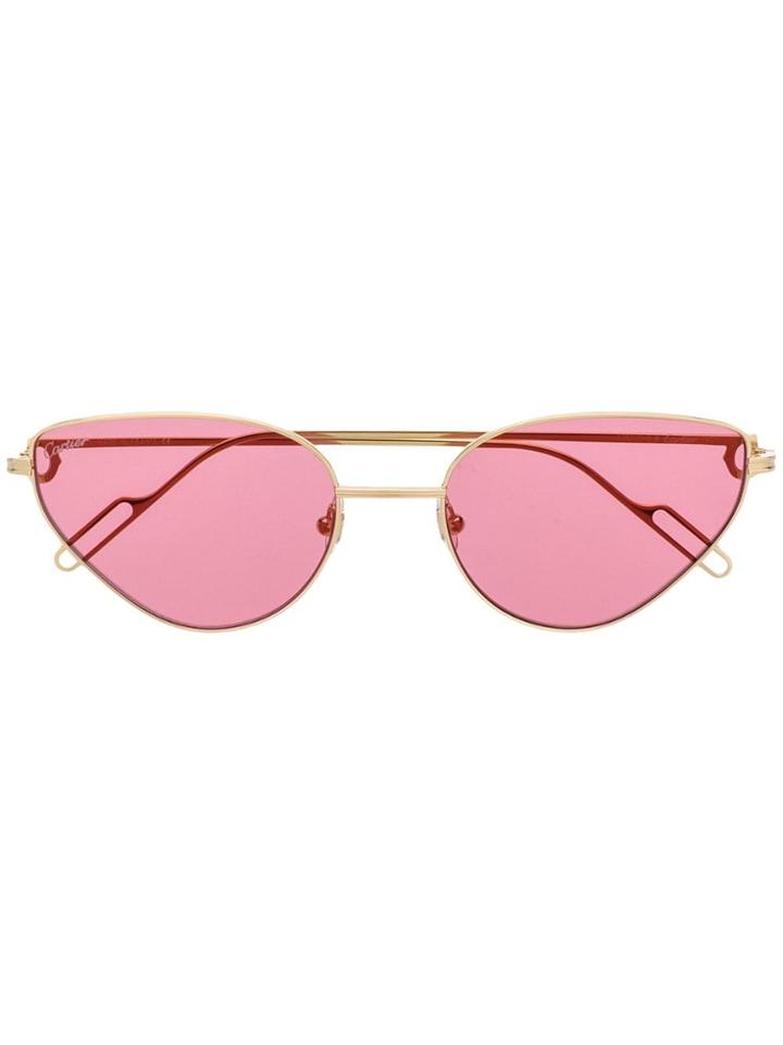 Cartier Triangle-shaped Sunglasses - Gold