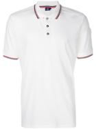 Fusalp Striped Rib Polo Shirt - White
