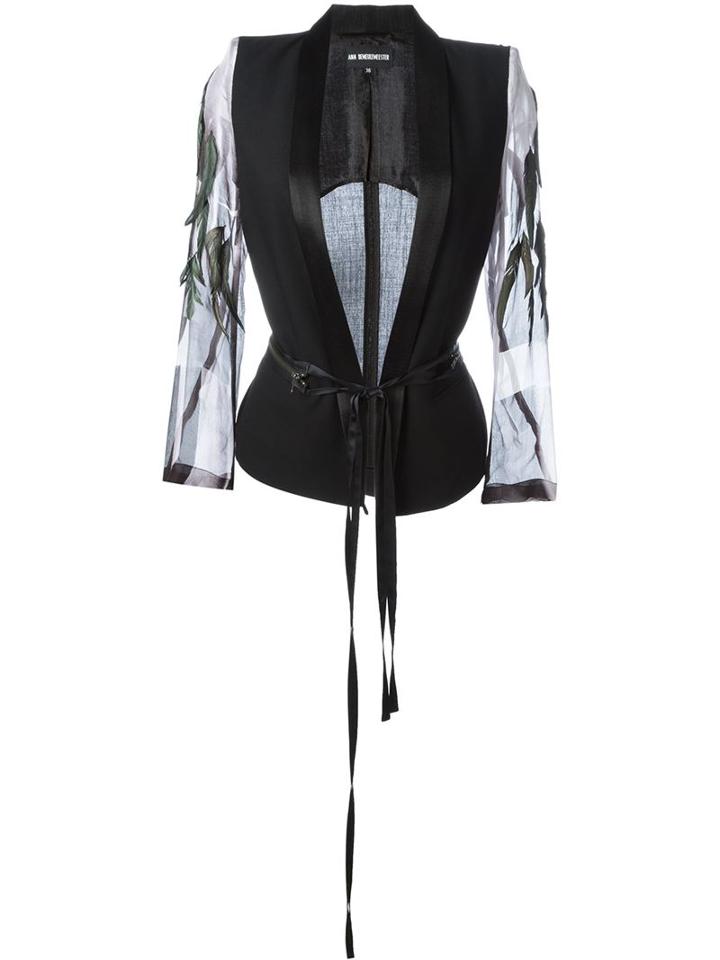 Ann Demeulemeester 'lightlaine' Jacket With Feathers