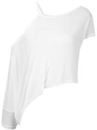 Ann Demeulemeester - Asymmetric T-shirt - Women - Modal - 40, Women's, White, Modal