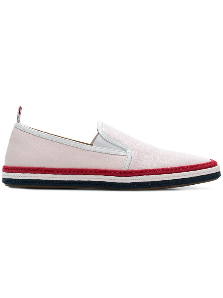 Thom Browne Tri-stripe Espadrilles - Pink & Purple