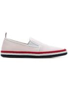 Thom Browne Tri-stripe Espadrilles - Pink & Purple