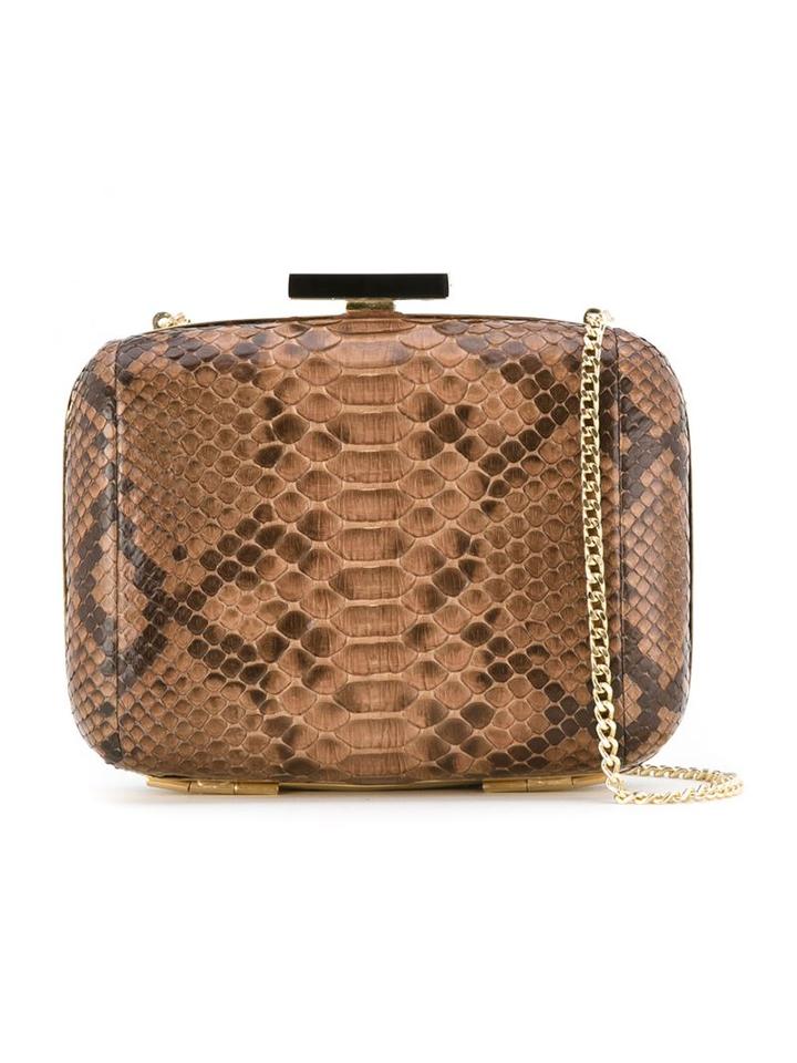 Tufi Duek Leather Clutch, Women's, Brown