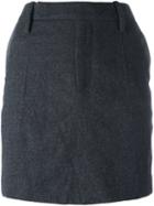 A.f.vandevorst Straight Short Skirt, Women's, Size: 40, Grey, Wool