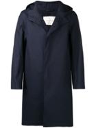 Mackintosh Chryston Navy Bonded Cotton Hooded Coat Gr-1003d - Blue