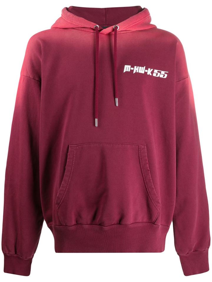 Diesel Sun Fade Effect Hoodie - Red